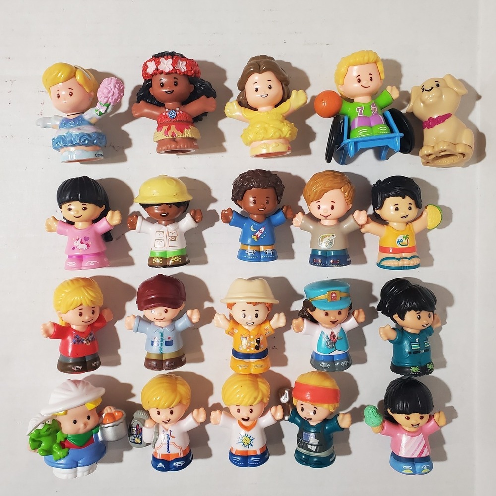 Fisher-Price Little People Figures Lot of 20 – Wheelchair Josh Moana Cinderella